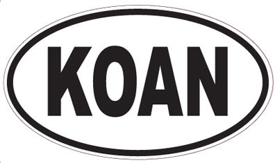 KOAN - Oval Sticker
