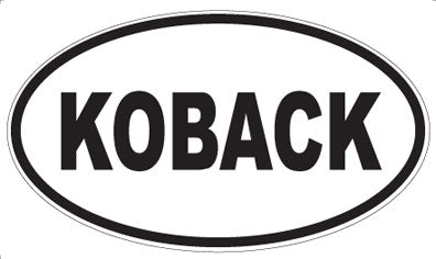 KOBACK - Oval Magnet
