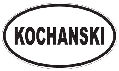 KOCHANSKI - Oval Magnet