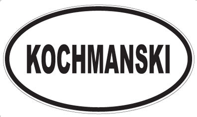 KOCHMANSKI - Oval Magnet