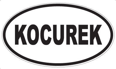 KOCUREK - Oval Magnet