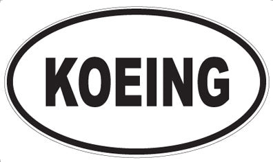 KOEING - Oval Magnet