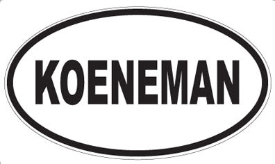KOENEMAN - Oval Magnet