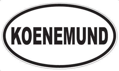 KOENEMUND - Oval Magnet