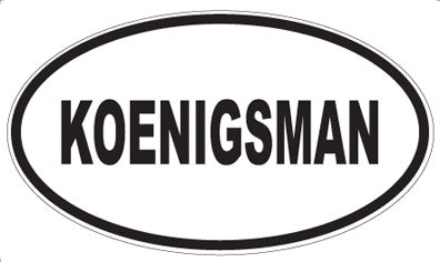 KOENIGSMAN - Oval Magnet