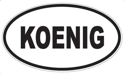 KOENIG - Oval Magnet