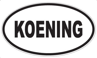 KOENING - Oval Magnet