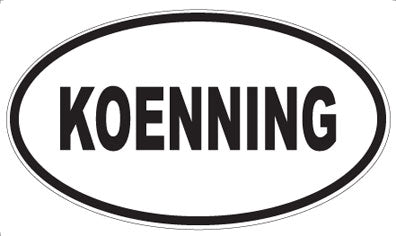 KOENNING - Oval Magnet