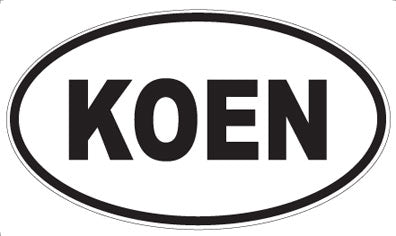 KOEN - Oval Magnet