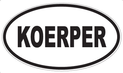 KOERPER - Oval Magnet