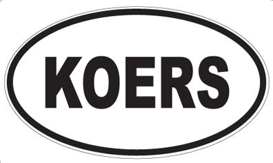 KOERS - Oval Magnet