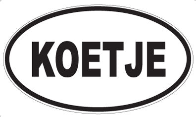KOETJE - Oval Magnet