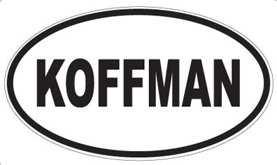 KOFFMAN - Oval Magnet