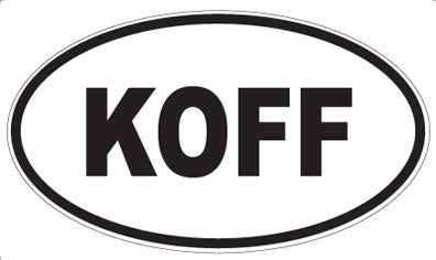 KOFF - Oval Magnet