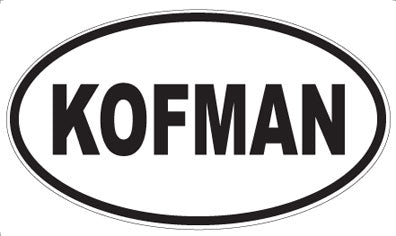 KOFMAN - Oval Magnet