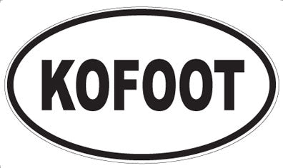 KOFOOT - Oval Magnet