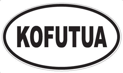 KOFUTUA - Oval Magnet