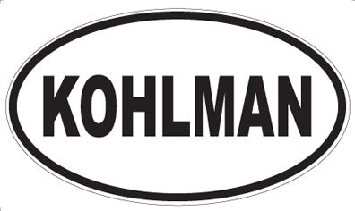 KOHLMAN - Oval Magnet