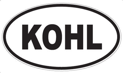 KOHL - Oval Magnet