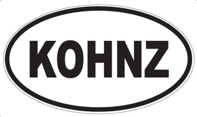 KOHNZ - Oval Magnet