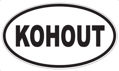 KOHOUT - Oval Magnet