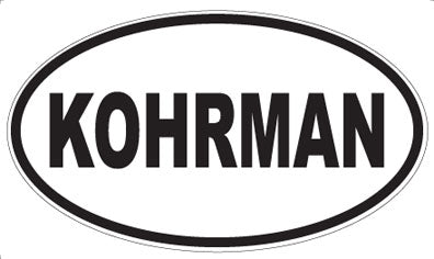 KOHRMAN - Oval Magnet