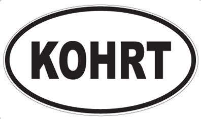 KOHRT - Oval Magnet
