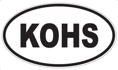 KOHS - Oval Magnet