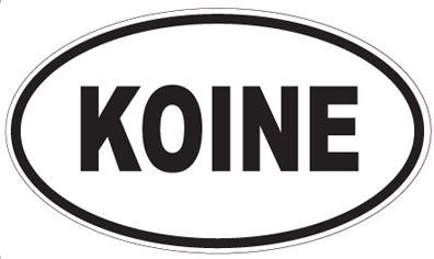 KOINE - Oval Magnet
