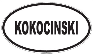 KOKOCINSKI - Oval Magnet