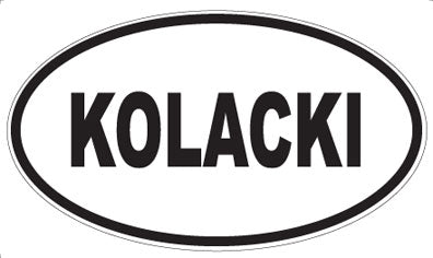 KOLACKI - Oval Magnet