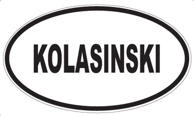 KOLASINSKI - Oval Magnet