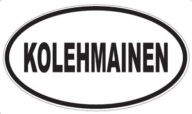 KOLEHMAINEN - Oval Magnet