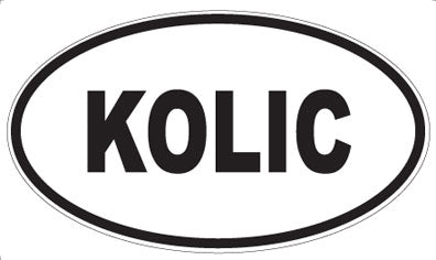 KOLIC - Oval Magnet