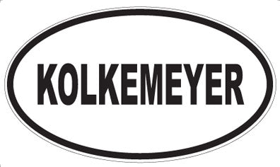 KOLKEMEYER - Oval Magnet