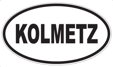 KOLMETZ - Oval Magnet