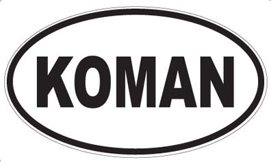 KOMAN - Oval Magnet