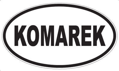 KOMAREK - Oval Magnet