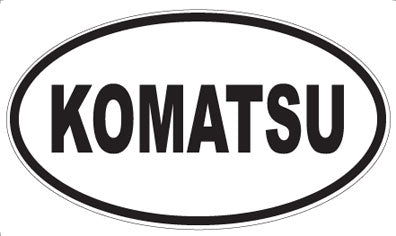 KOMATSU - Oval Magnet