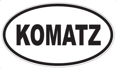 KOMATZ - Oval Magnet