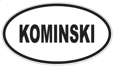 KOMINSKI - Oval Magnet