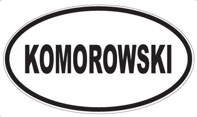 KOMOROWSKI - Oval Magnet