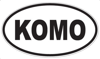 KOMO - Oval Magnet