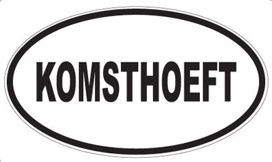 KOMSTHOEFT - Oval Magnet