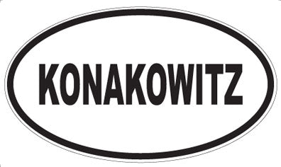 KONAKOWITZ - Oval Magnet