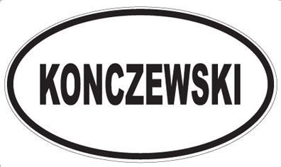 KONCZEWSKI - Oval Magnet