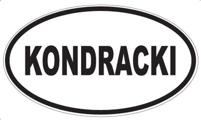 KONDRACKI - Oval Magnet