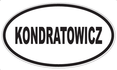 KONDRATOWICZ - Oval Magnet