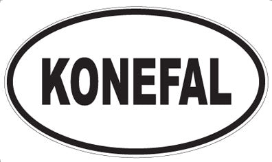 KONEFAL - Oval Magnet