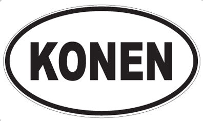 KONEN - Oval Magnet
